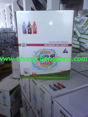 3kg nice boxes Oem washing powder/5kg boxes blue color detergent powder to Iraq market