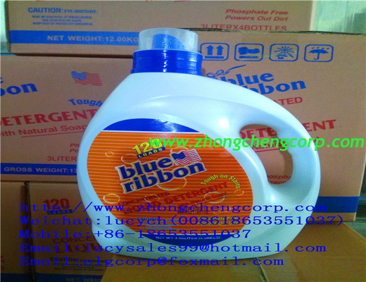 good quality low price 3L liquid detergent/detergent bottle/cleaner detergent liquid of 2L to duibai market