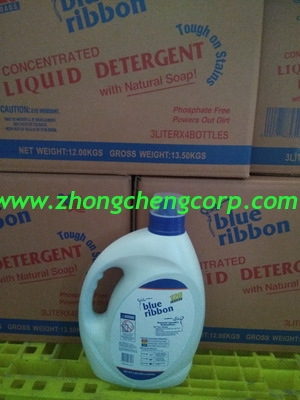 Blue Ribbon good smell 3L Liquid detergent/2L Liquid Detergent/OEM Liquid Detergent used for washing machine and hand