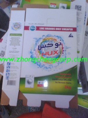 3kg nice boxes Oem washing powder/5kg boxes blue color detergent powder to Iraq market