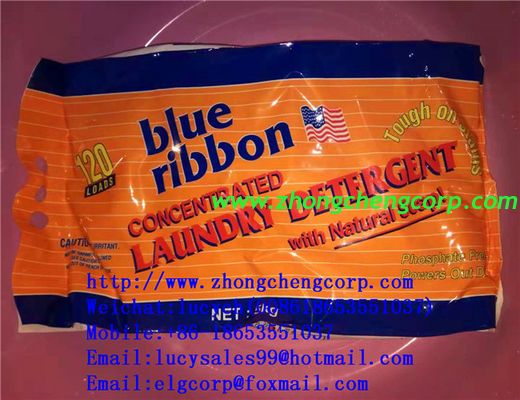 blue Ribbon 5kg 500g bulk bag detergent powder/washing powder wash/cheap detergent powder with blue color to america